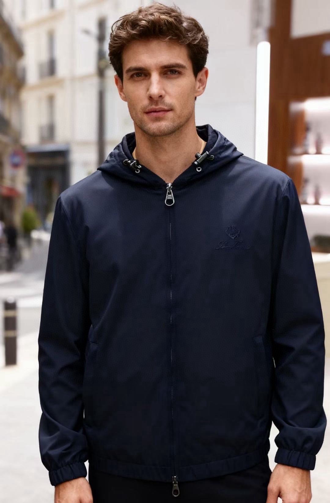 🔥lP🆕.2025秋冬新品🆕顶级原单男款双面可穿夹克！时尚连帽设计📸顶级私人订制面料，奢华经典品牌字母L