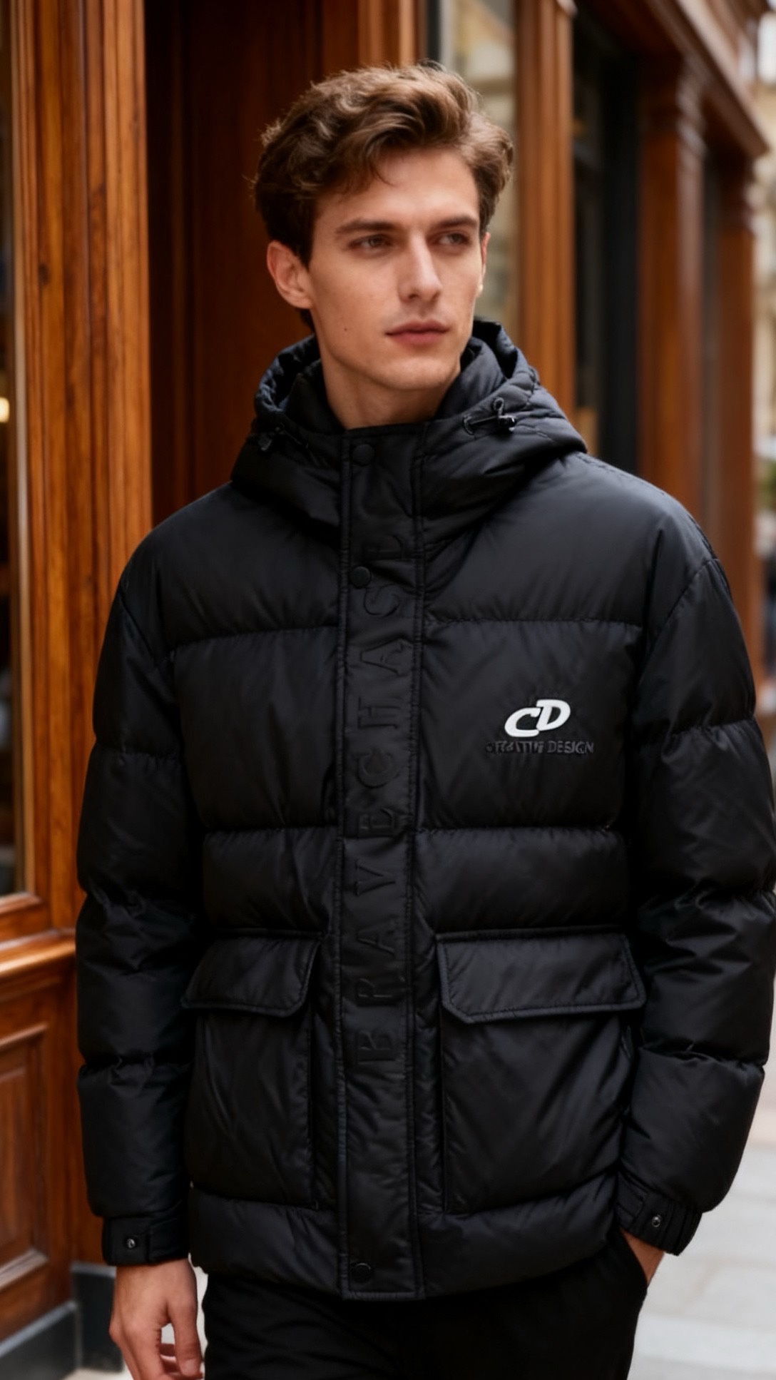 NO:684374,Dior. 25 new autumn and winter styles!  The outer layer of the classic men's all-match down jacket is made of polyester fabric, which is smooth to the touch and has a delicate matte texture. It is smooth and not rough on the hand. The fabric is stiff and not easy to wrinkle, and it can effectively block the cold wind. The inside is filled with full white duck down. The down has good fluffiness and rebounds immediately when pressed lightly. It is as soft as clouds.  No lumps or velvet running. The combination of polyester fiber fabric and white duck down makes the clothes both light and warm. The edges of the spliced fabric pockets are flat and have a smooth touch. The overall touch is rich in layers. The fabric stretches with the shape during activities without being restrained. It keeps warm while not losing wearing comfort. It is a must-have artifact for autumn and winter!  Sizes 48-56, shipped next day!  ,,dior,down jacket,19860909迪奥. 25秋冬新款！经典男士百搭羽绒服外层采用聚酯纤维面料,触感平滑且带有细腻的哑光质感,上手顺滑不糙,面料挺括不易起皱,还能有效阻挡寒风.内里填充饱满的白鸭绒,绒朵蓬松度佳,轻按即刻回弹,触之如云朵般柔软,无结块跑绒情况.聚酯纤维面料与白鸭绒结合,让衣物兼具轻便与保暖,拼接的面料口袋边缘平整,触之无硌手感,整体触感层次丰富,活动时面料随身形舒展无束缚,保暖的同时不失穿着舒适度,秋冬必备神器！尺码48-56,隔天出货！,,dior,down jacket,,Men's clothing