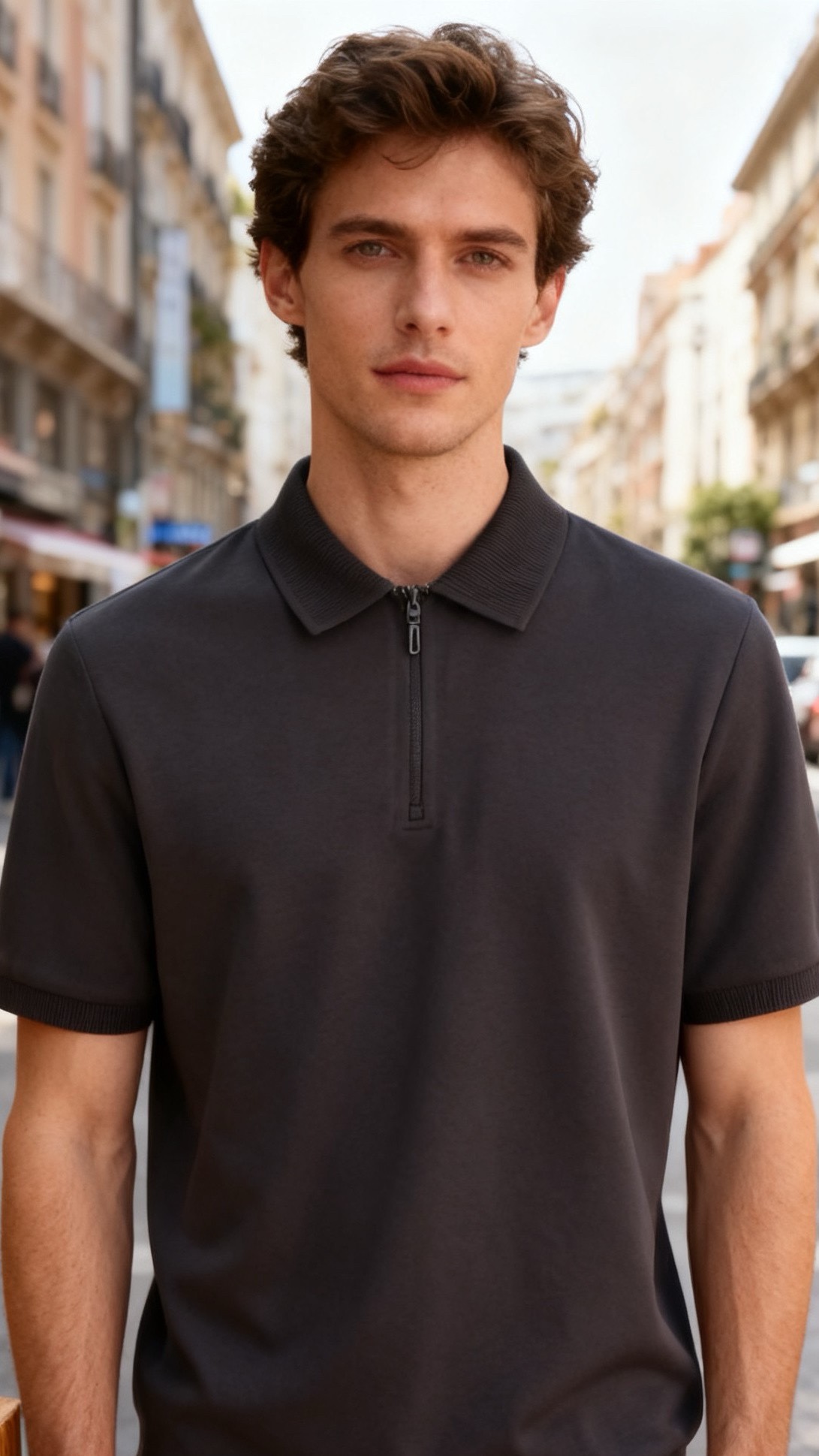 NO:691832,Zegna/Ze*na.  The 25 autumn and winter men's short-sleeved Polo shirts are made of crisp and thick waffle heavyweight fabric, which has good breathability and outstanding texture. The simple version is loose and unobtrusive, suitable for various body shapes. The ribbing technology on the collar and cuffs enhances the overall durability and durability.  The fit and zipper design at the collar are the finishing touch. It not only retains the formal feel of the Polo shirt itself, but also adds flexibility and fashion sense to the outfit, creating a unique style of light business and old money style, which can be easily controlled whether it is daily commuting or leisure occasions!  Size 4856, shipped next day!  ,,zegna,T-shirt,19860909杰尼亚/Ze*na. 25秋冬男士短袖Polo衫采用挺括且有一定厚度的华夫格重磅面料,透气性佳且质感出众,简约的版型宽松不挑人,适配各种身形,领口与袖口处的罗纹工艺加持,增强了整体的耐穿性与贴合度,领口处的拉链设计是点睛之笔,既保留了Polo衫本身的正式感,又增添了穿搭的灵活性与时尚感,打造出独具格调的轻商务老钱风,无论是日常通勤还是休闲场合都能轻松驾驭！尺码4856,隔天出货！,,zegna,T-shirt,,Men's clothing