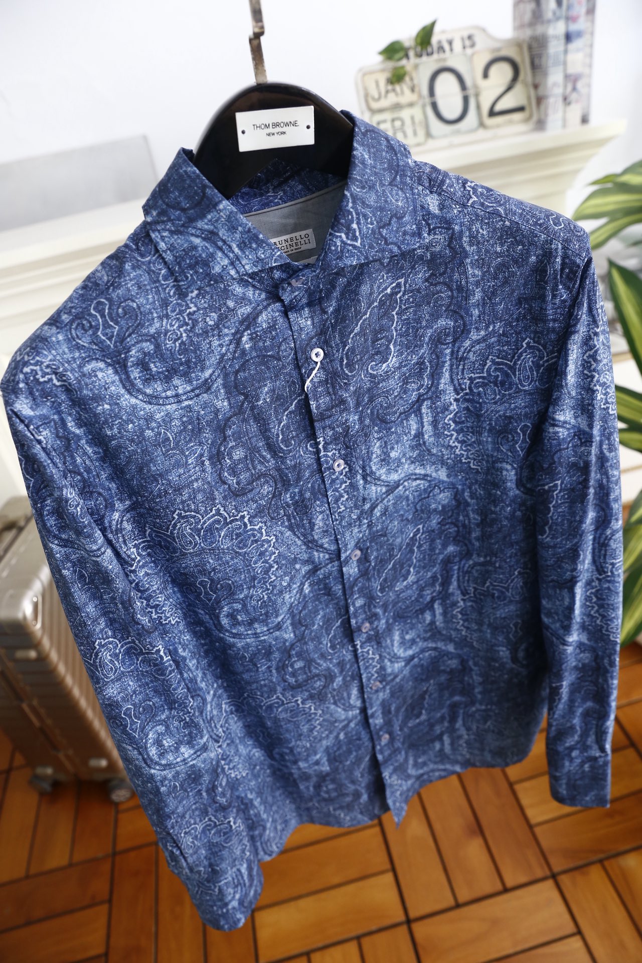 🔥BC.25秋冬男士佩斯利花纹长袖衬衫，是兼具艺术感与质感的休闲穿搭单品，佩斯利纹样为核心设计特色。它采