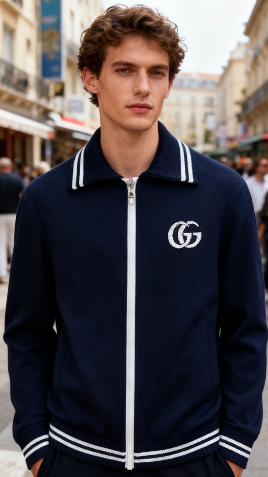 🔥古驰/Gu*ci.25秋冬新品！时尚男士百搭羽绒夹克👍触感柔软亲肤且富有弹性；内里关键部位填充90绒轻