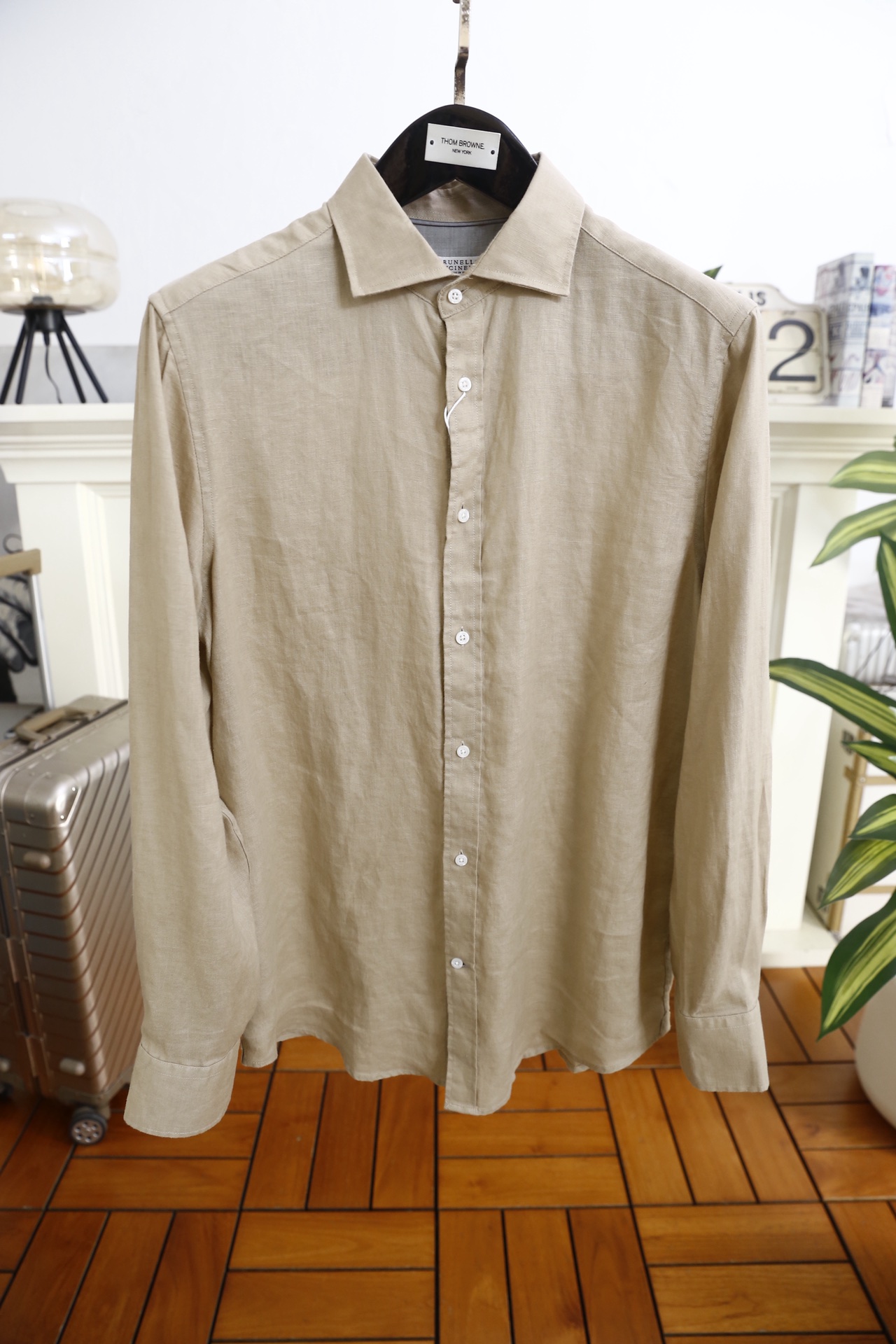 🔥BC.25秋冬新品！时尚男士百搭衬衫👔采用亚麻混纺面料打造，触感清爽透气，具备良好的吸汗排湿性能，久穿