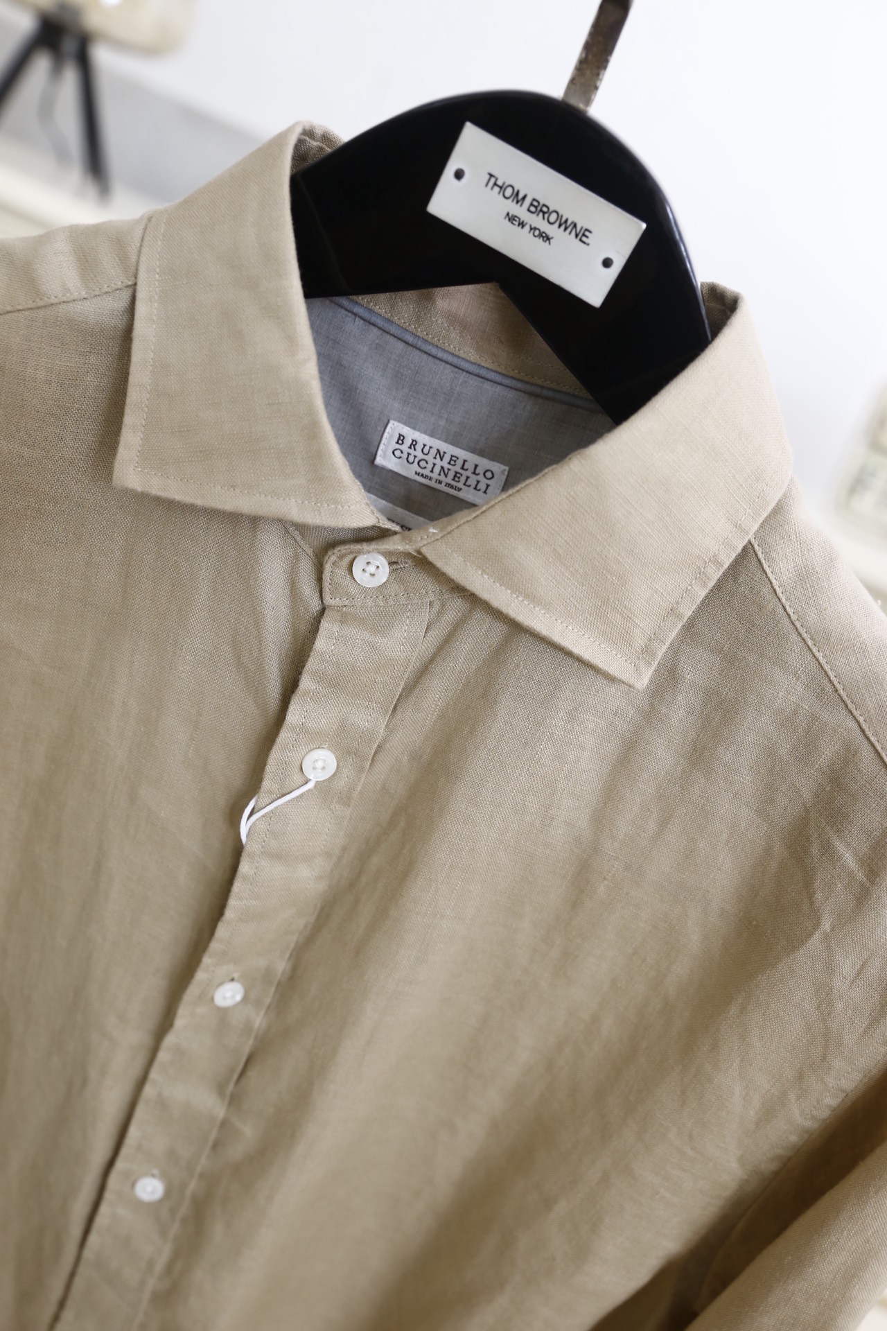 🔥BC.25秋冬新品！时尚男士百搭衬衫👔采用亚麻混纺面料打造，触感清爽透气，具备良好的吸汗排湿性能，久穿