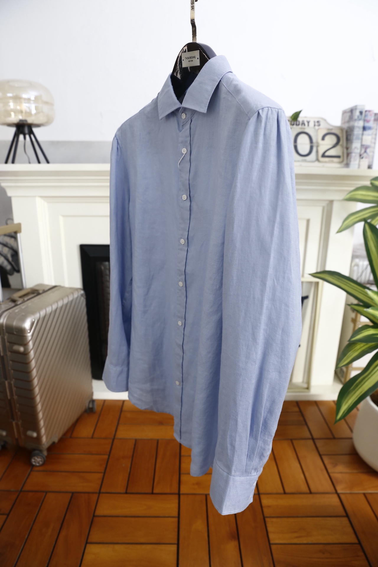 🔥BC.25秋冬新品！时尚男士百搭衬衫👔采用亚麻混纺面料打造，触感清爽透气，具备良好的吸汗排湿性能，久穿