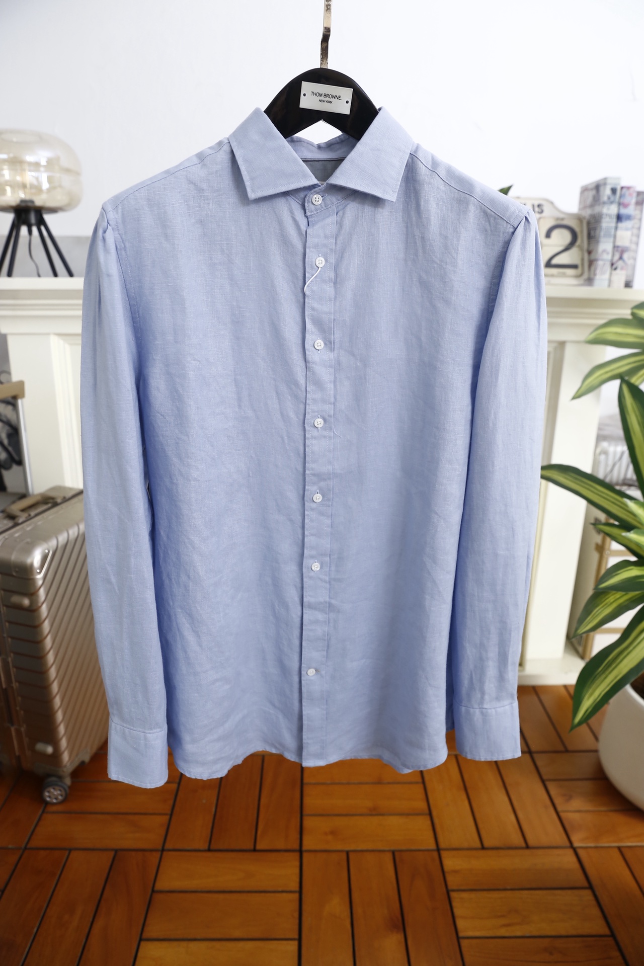 🔥BC.25秋冬新品！时尚男士百搭衬衫👔采用亚麻混纺面料打造，触感清爽透气，具备良好的吸汗排湿性能，久穿