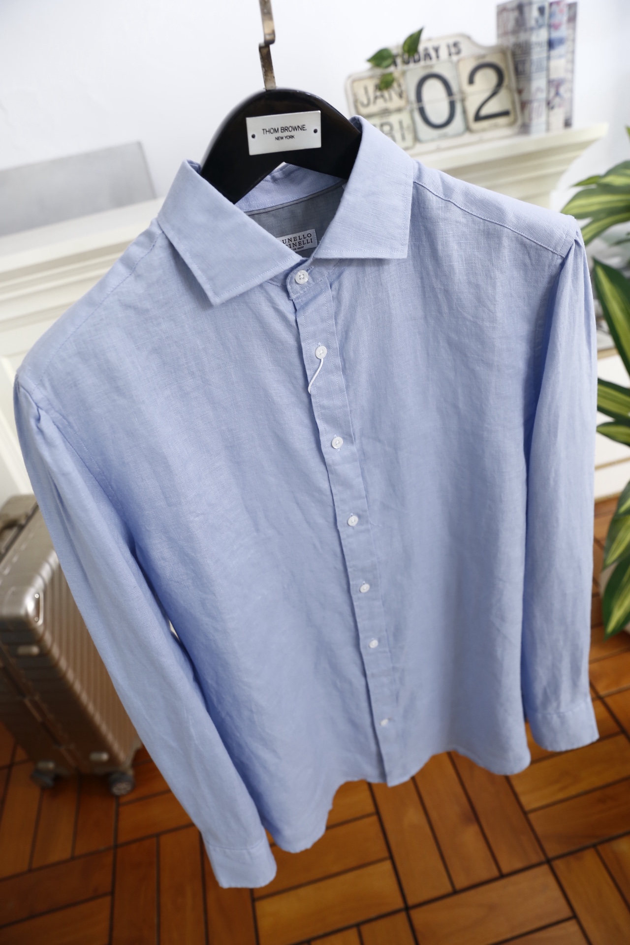 🔥BC.25秋冬新品！时尚男士百搭衬衫👔采用亚麻混纺面料打造，触感清爽透气，具备良好的吸汗排湿性能，久穿