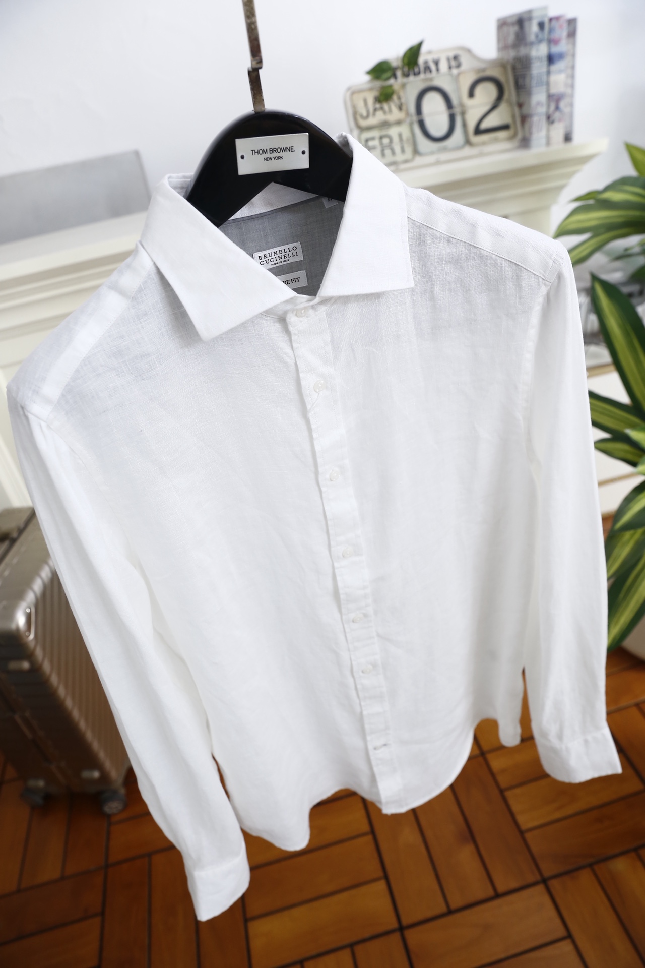 🔥BC.25秋冬新品！时尚男士百搭衬衫👔采用亚麻混纺面料打造，触感清爽透气，具备良好的吸汗排湿性能，久穿