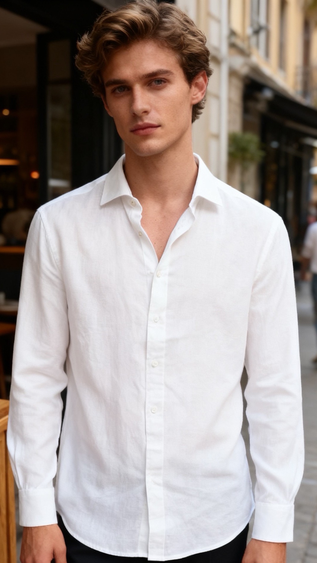 🔥BC.25秋冬新品！时尚男士百搭衬衫👔采用亚麻混纺面料打造，触感清爽透气，具备良好的吸汗排湿性能，久穿