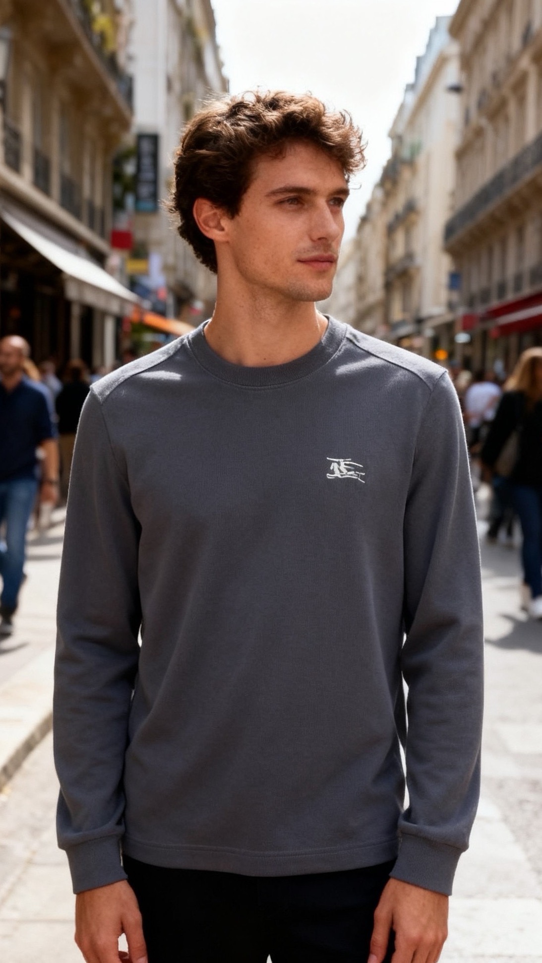 🔥巴宝丽/Burbe*ry.25秋冬新品🆕时尚男士百搭卫衣✅采用舒适保暖棉面料，质地紧实且富有弹性，兼具