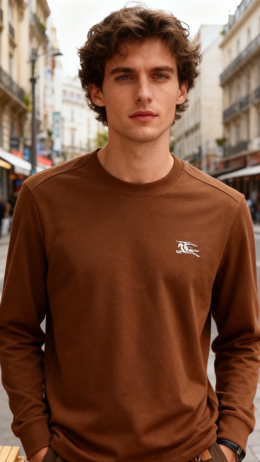 🔥巴宝丽/Burbe*ry.25秋冬新品🆕时尚男士百搭卫衣✅采用舒适保暖棉面料，质地紧实且富有弹性，兼具