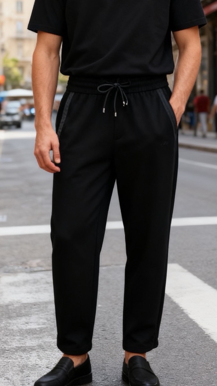 🔥lp🆕.25秋冬时尚新品男士休闲裤🆕采用舒适保暖面料，奢华经典品牌字母LOGO元素设计 上身随意舒服！