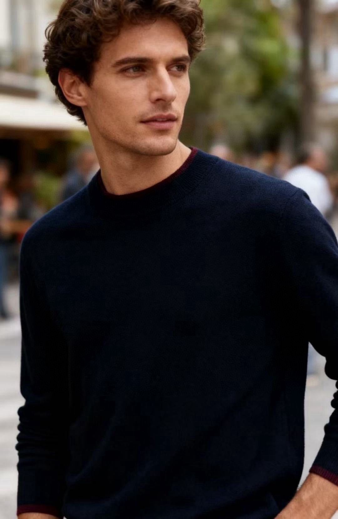 🔥lp🆕.2025秋季新品男士长袖羊毛衫👍🏼独家呈现！奢华品牌元素LOGO搭配✅超级百搭极符合美学基调的