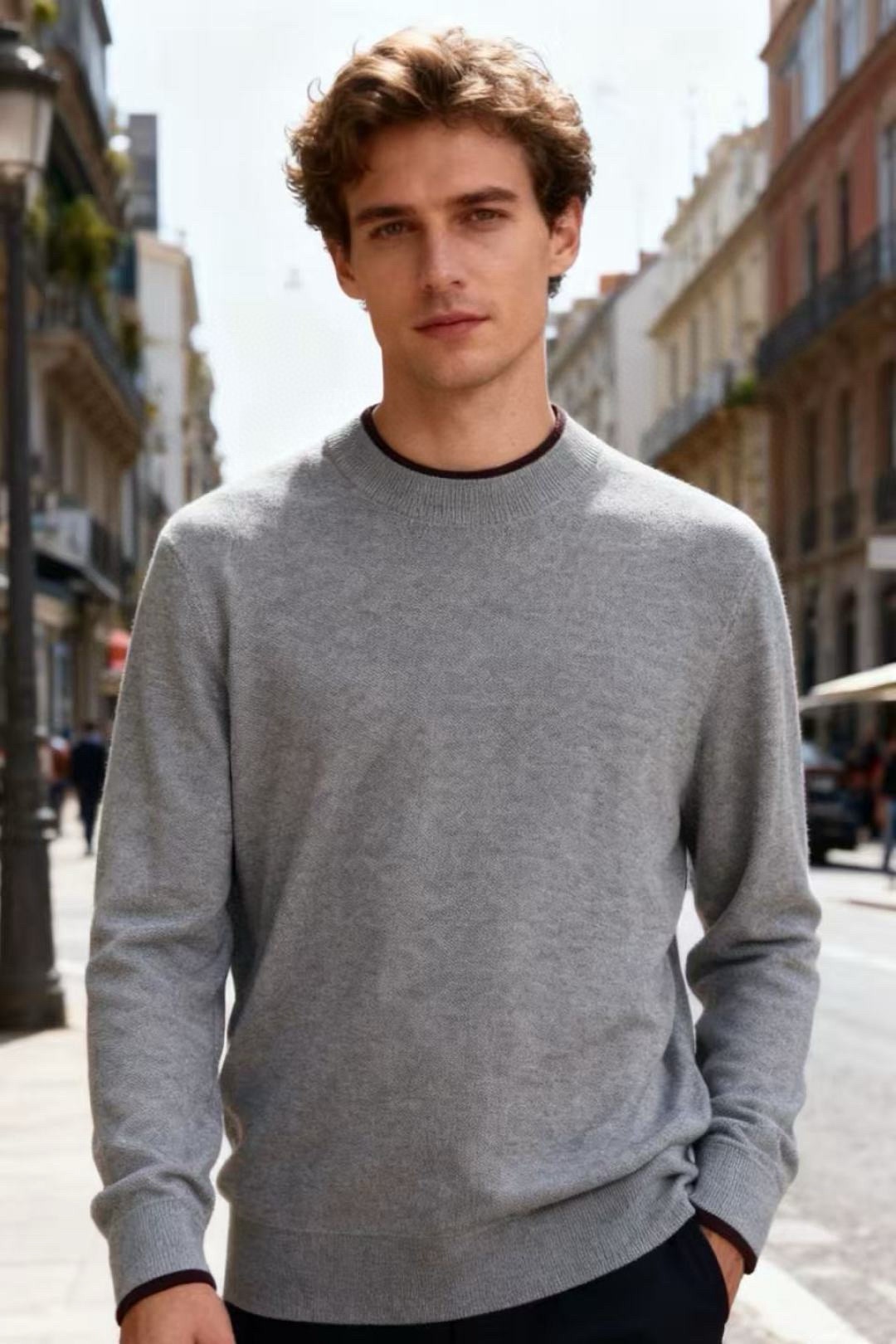 🔥lp🆕.2025秋季新品男士长袖羊毛衫👍🏼独家呈现！奢华品牌元素LOGO搭配✅超级百搭极符合美学基调的