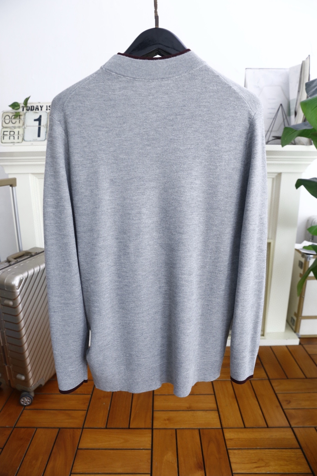 🔥lp🆕.2025秋季新品男士长袖羊毛衫👍🏼独家呈现！奢华品牌元素LOGO搭配✅超级百搭极符合美学基调的