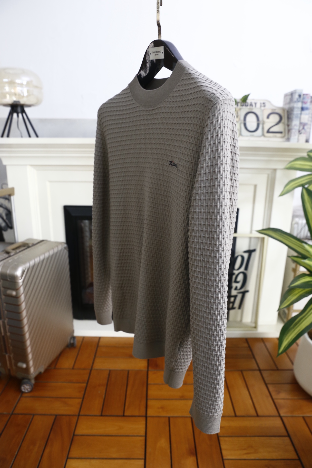 🔥kiton.25秋冬新品！时尚男士百搭毛衫👍采用华夫格针织工艺✅甄选优质棉羊毛混纺面料，触感柔软亲肤且