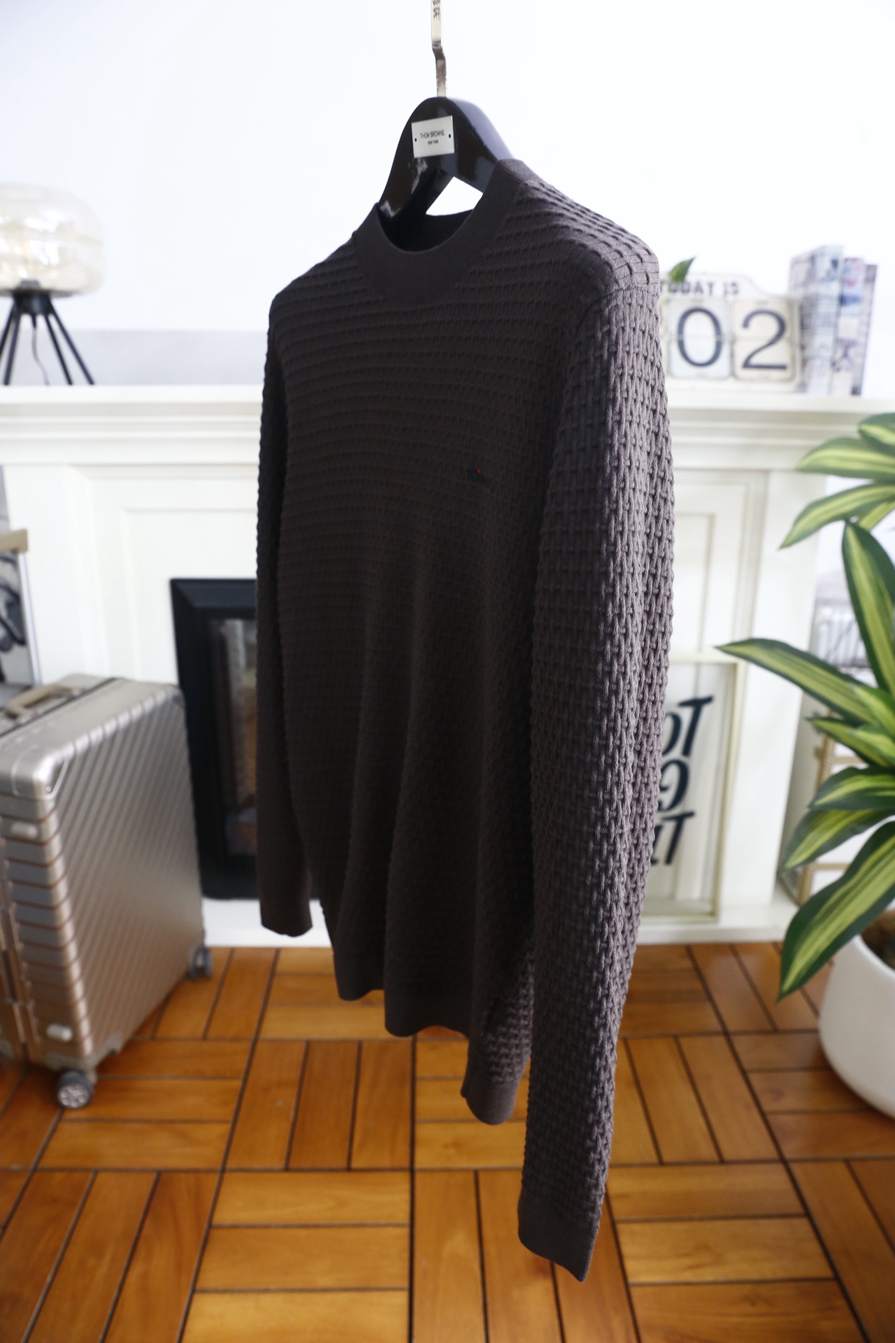 🔥kiton.25秋冬新品！时尚男士百搭毛衫👍采用华夫格针织工艺✅甄选优质棉羊毛混纺面料，触感柔软亲肤且