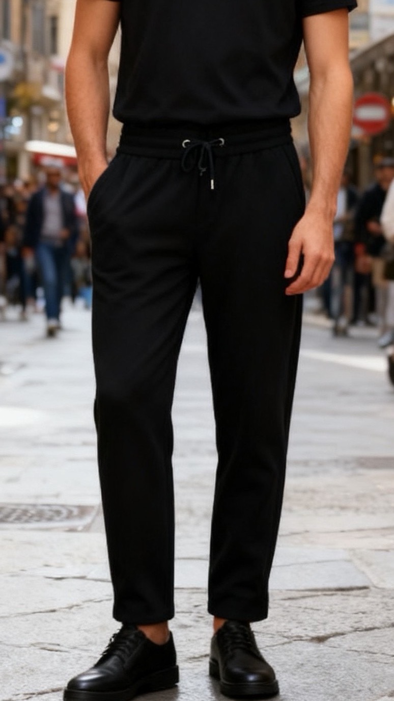 🔥杰尼*/Ze*na.25秋冬时尚新品男士休闲裤🆕采用舒适保暖面料，奢华经典品牌LOGO元素设计 上身随