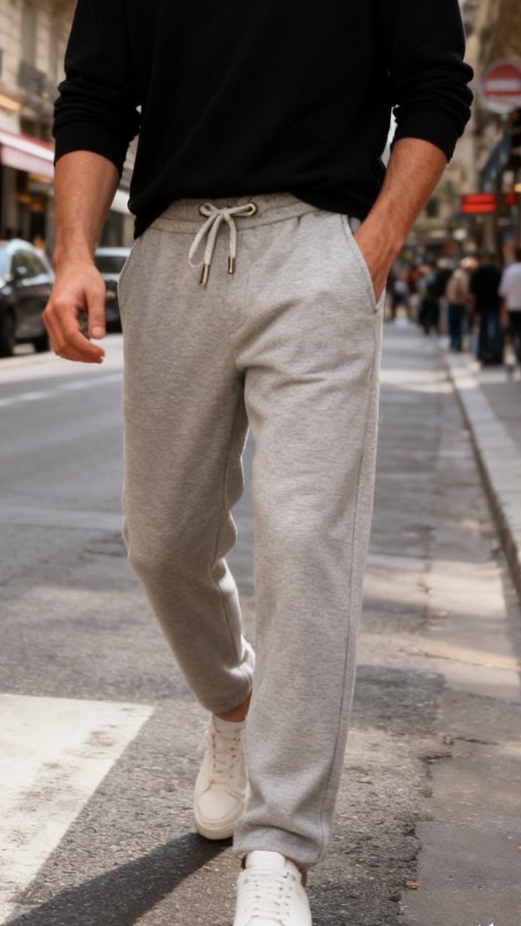 🔥杰尼*/Ze*na.25秋冬时尚新品男士休闲裤🆕采用舒适保暖面料，奢华经典品牌LOGO元素设计 上身随