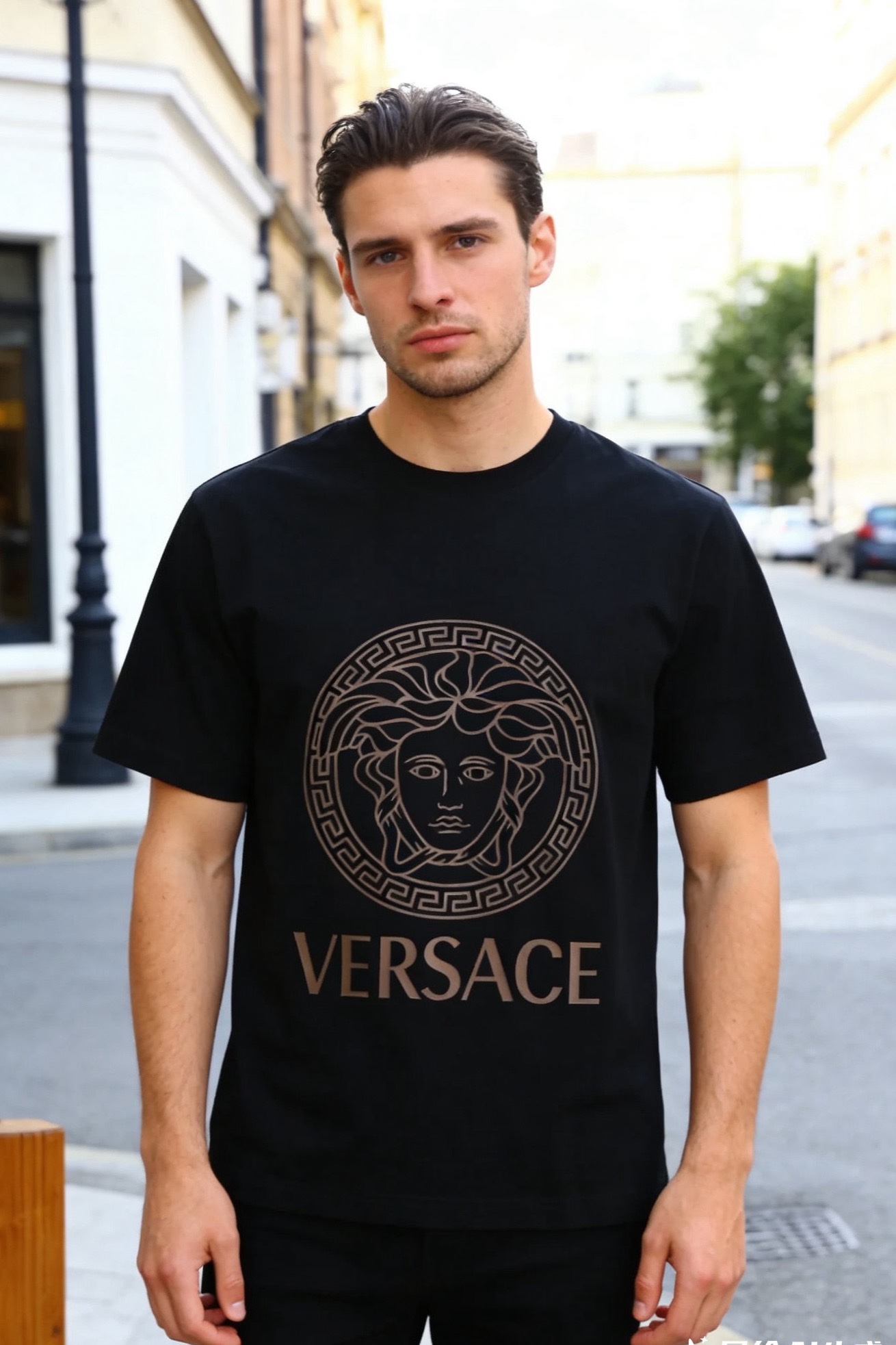 🔥范思泽.（🌾）2026早春新品！时尚男士圆领短袖T恤，采用高支欧洲棉棉面料，触感柔软亲肤，透气性佳，宽