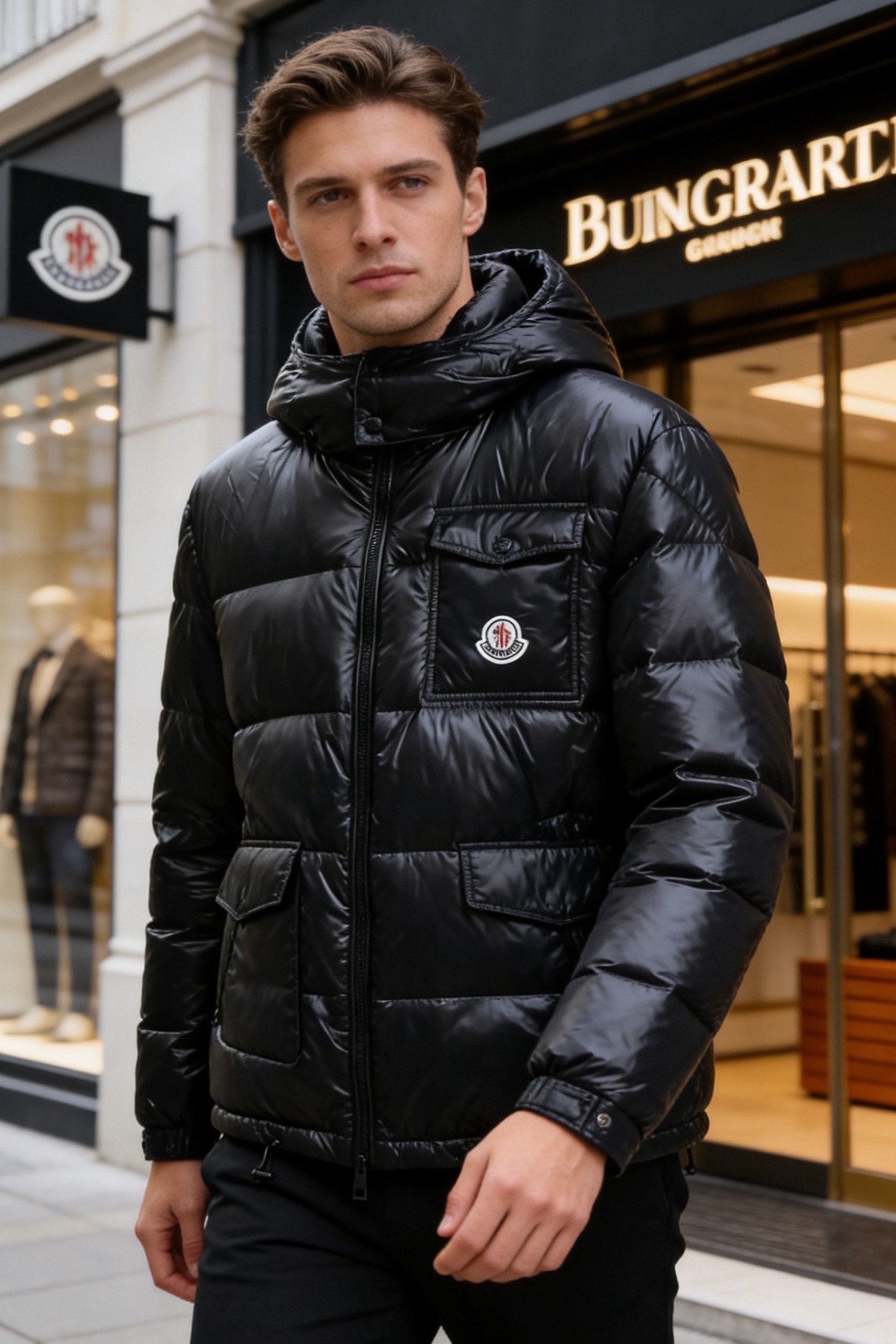 🔥蒙口/Mon*ler.（🌾）25秋冬男士连帽羽绒服，属于品牌兼具专业保暖性与潮流辨识度的秋冬核心单品。