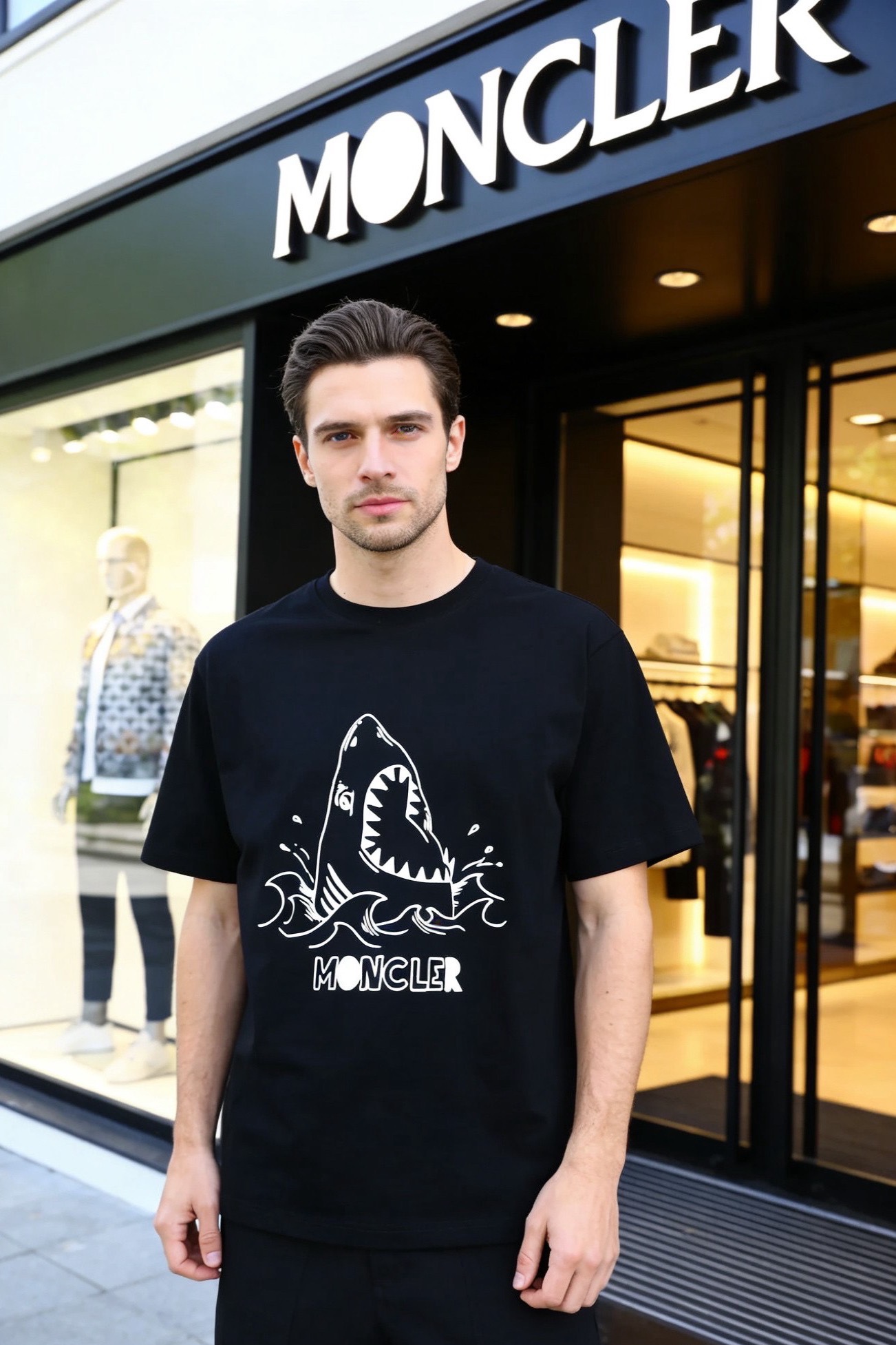 🔥蒙口/Mon*ler.（🌾）2026春夏新品！时尚男士圆领短袖T恤，属于品牌兼具辨识度与潮流感的单品，