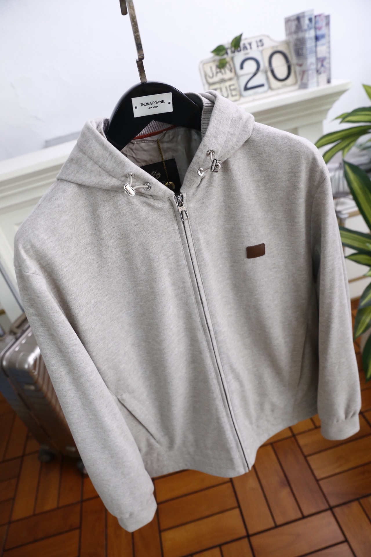 🔥lP🆕.（🌾）2026早春新款！时尚男士原单连帽拉链卫衣套装，采用重磅棉质混纺面料打造，触感柔软且兼具