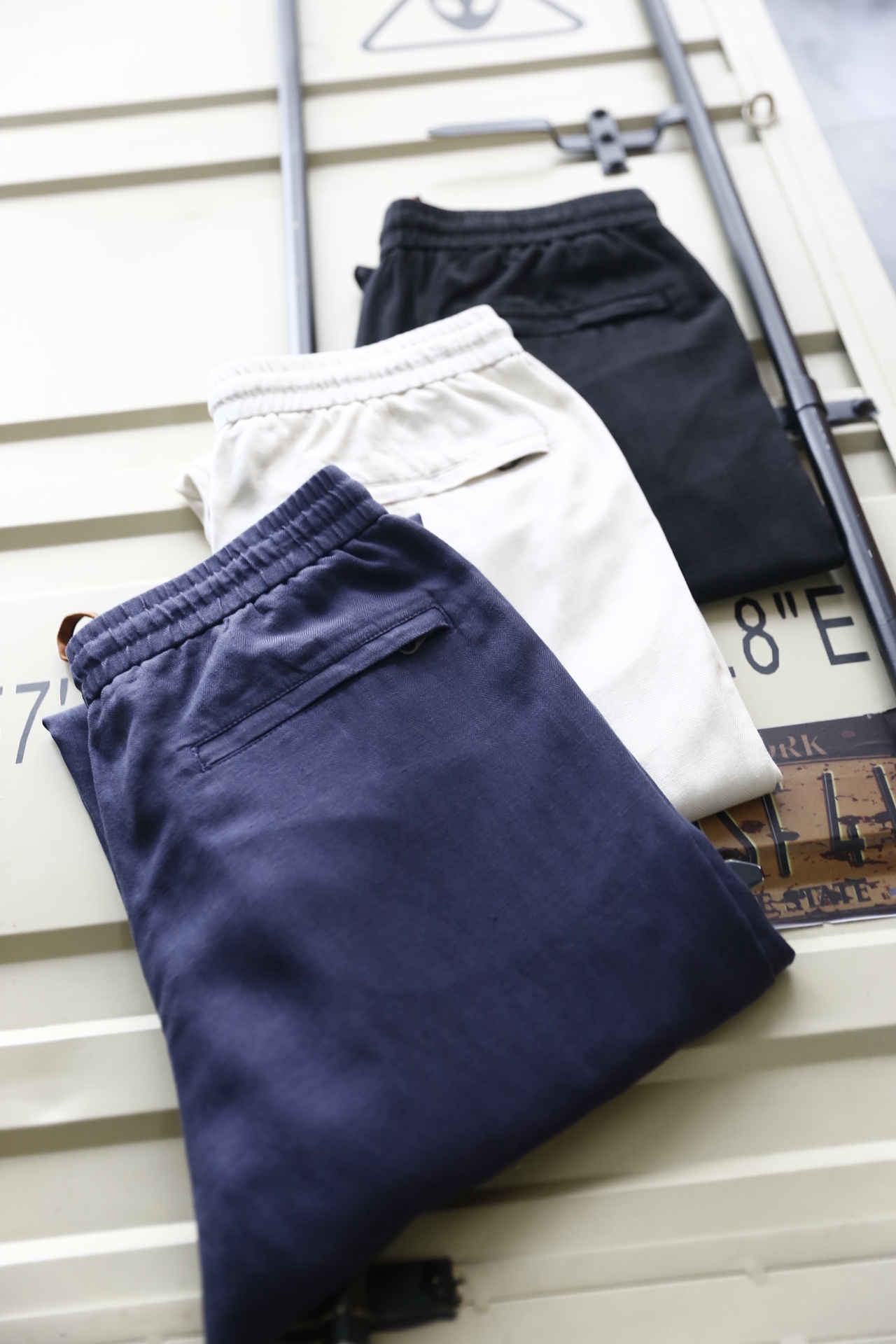 🔥Loro Piana.2026春夏新款！时尚男士百搭休闲裤👍原单品质，承袭意式轻奢工艺。采用麻棉面料，