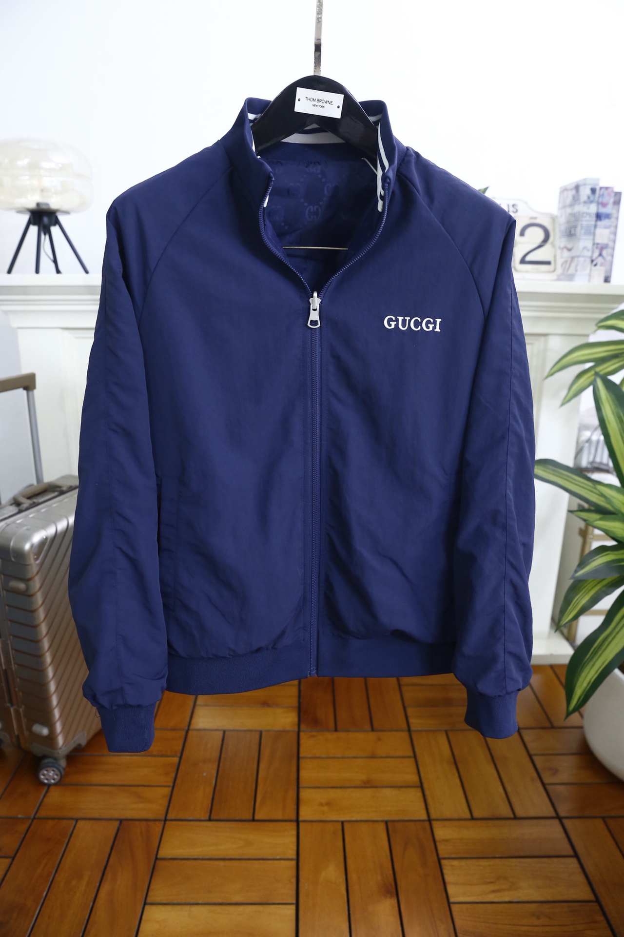 🔥古驰.2026春季新品✅经典立领男士夹克双面可穿👍🏼采用高端顶级透气面料！顶级时尚大牌元素设计，采用定