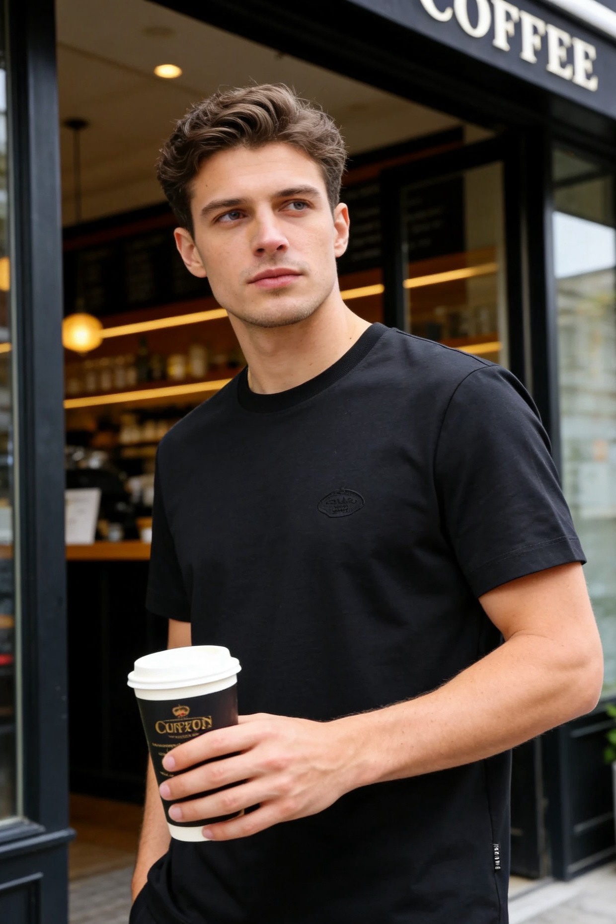 🔥普拉达.2026春夏新品男士短袖上市🍃经典圆领设计！重磅级尤物单品，新形态雅痞风格👍🏻高街混搭腔调有味