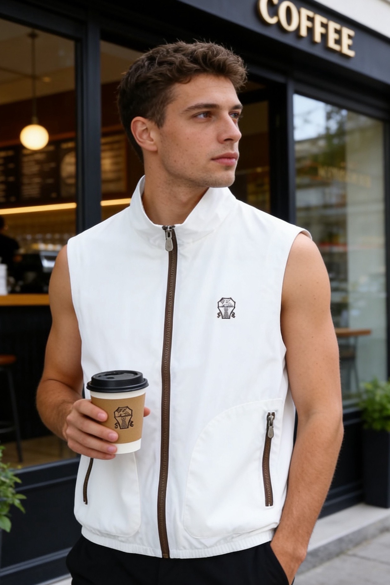 🔥BC.2026春季新品男士商务休闲薄款马甲👍🏼简约时尚又不失细节感一款，奢华经典品牌字母LOGO设计！