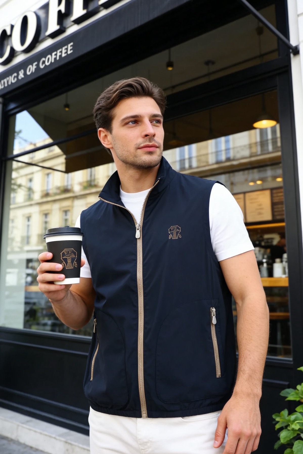 🔥BC.2026春季新品男士商务休闲薄款马甲👍🏼简约时尚又不失细节感一款，奢华经典品牌字母LOGO设计！