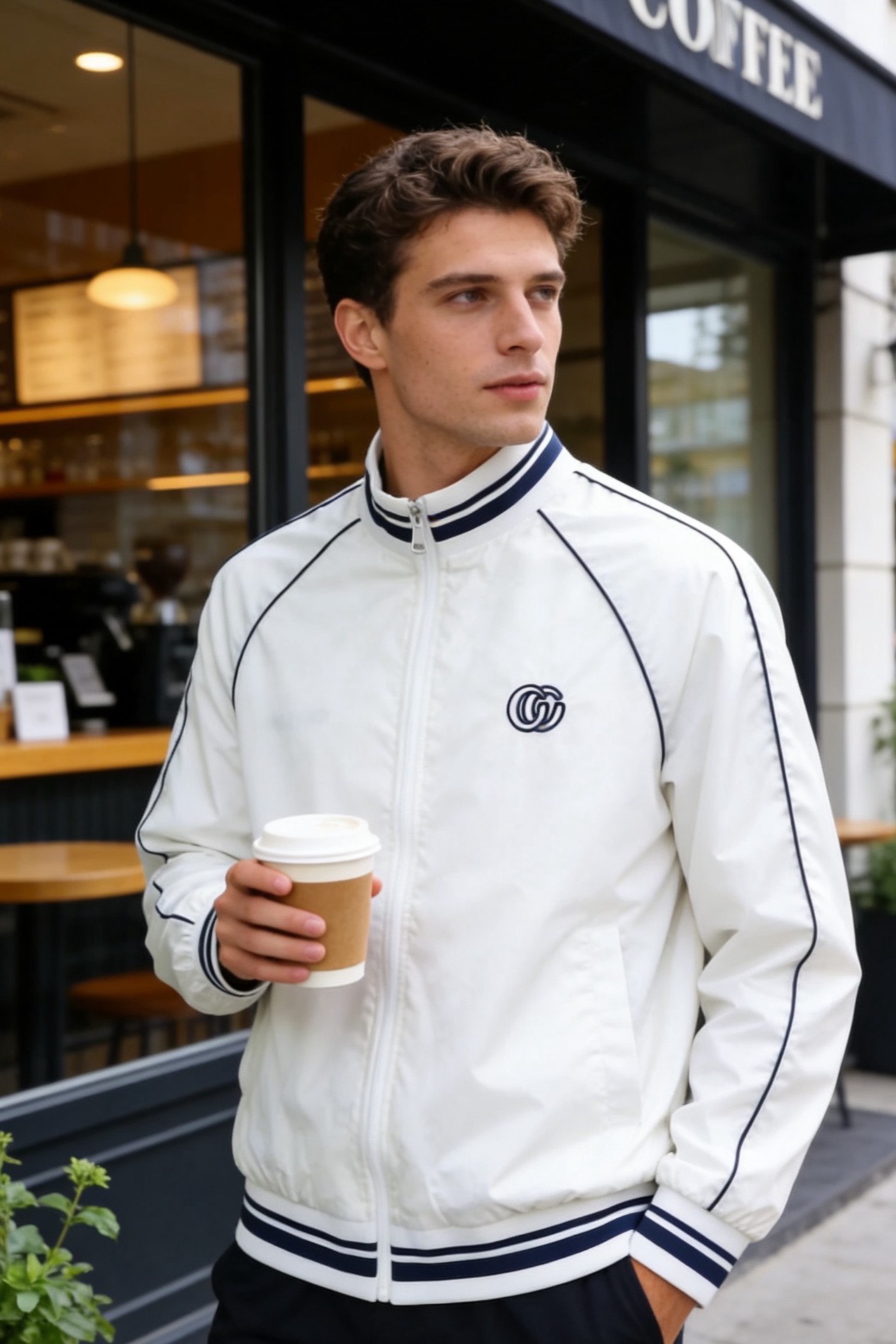 🔥古驰.2026春季新品✅经典立领男士夹克双面可穿👍🏼采用高端顶级透气面料！顶级时尚大牌元素设计，采用定