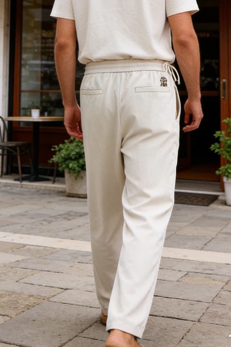 🔥Bc.2026春夏新款！时尚男士百搭休闲裤👍原单品质，承袭意式轻奢工艺。采用麻棉面料，透气亲肤，吸湿排