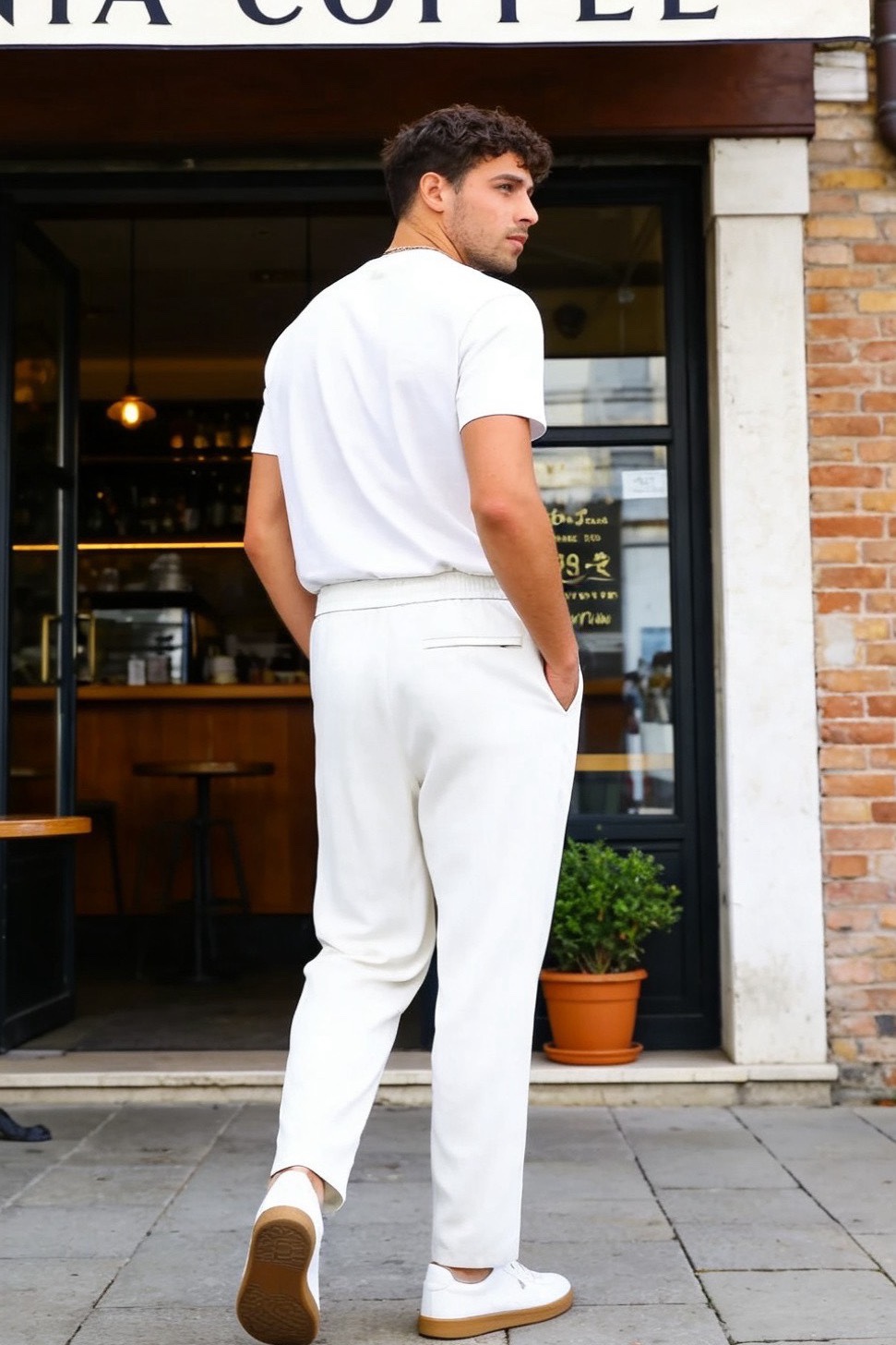 🔥Loro Piana.2026春夏新款！时尚男士百搭休闲裤👍原单品质，承袭意式轻奢工艺。采用麻棉面料，