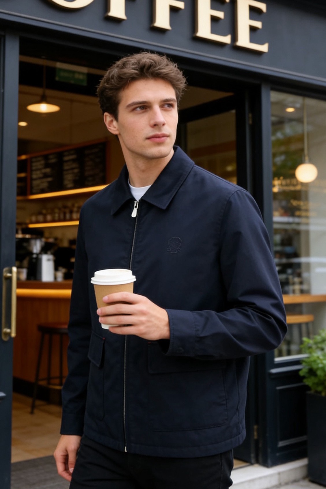 🔥巴宝丽/Burbe*ry.2026春季新品！经典百搭男士翻领夹克👍胸前品牌小马LOGO设计😎甄选舒适透