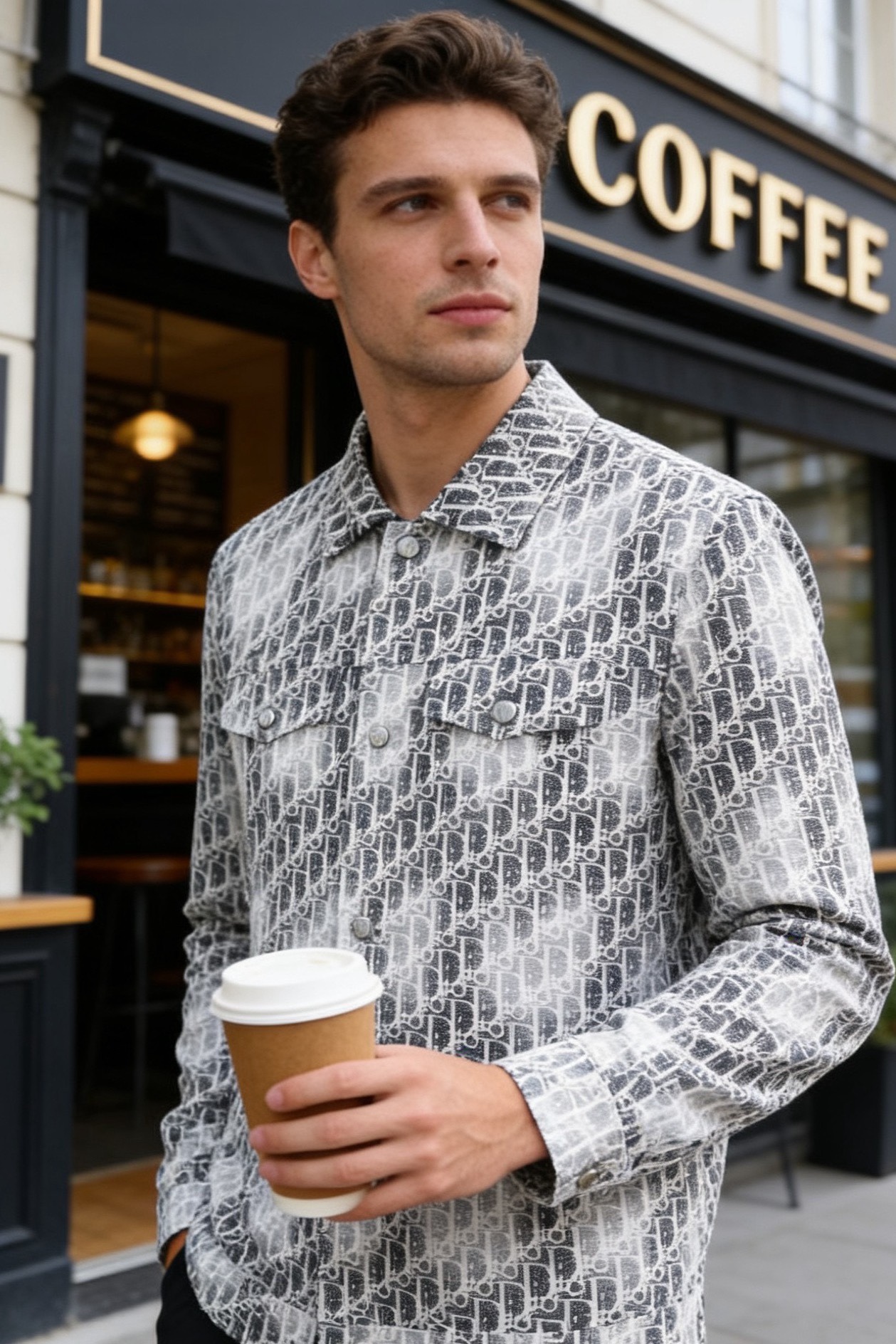 🔥迪奥/Di*r.2026春季新品🆕时尚男士翻领夹克！采用舒适干爽透气面料👍穿着体验，兼具柔软亲肤与挺括