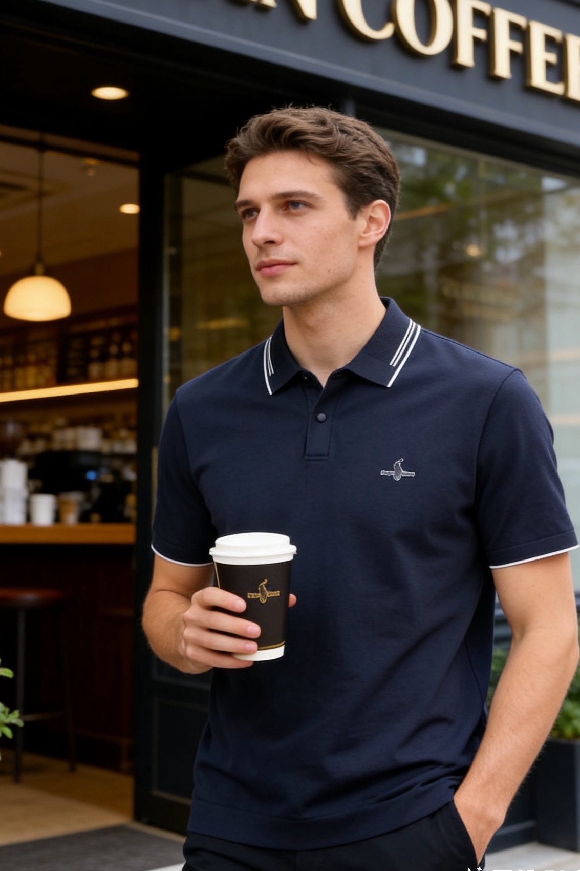 🔥POLO.2026春夏新品男士翻领Polo衫👍采用舒适透气面料，兼具挺括感与透气性能，上身舒适不闷。经