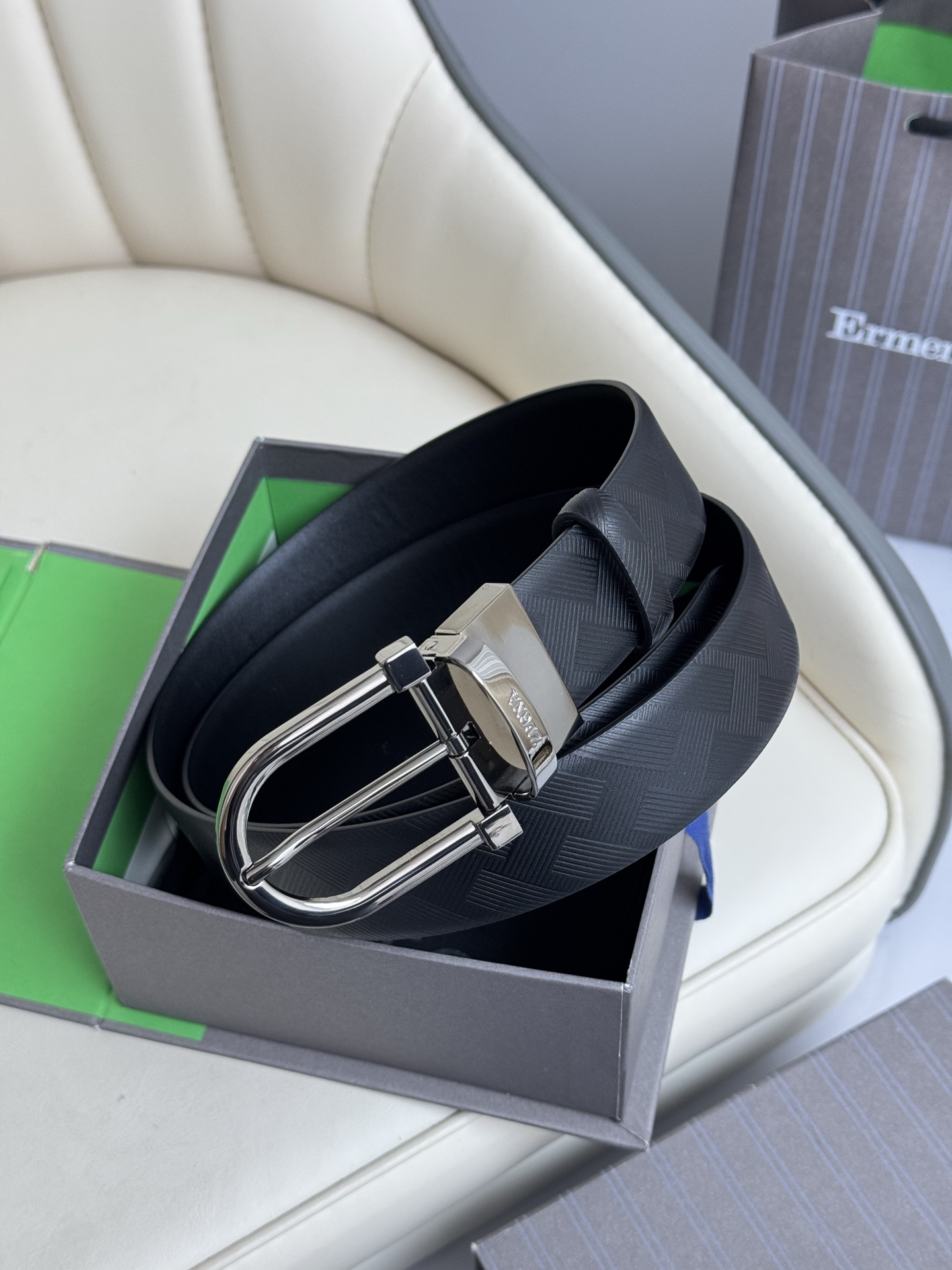 Ermenegildo Zegna Reversible Leather Belt | Premium Quality & Versatile Style 2 i1750655782651 1690 0 0