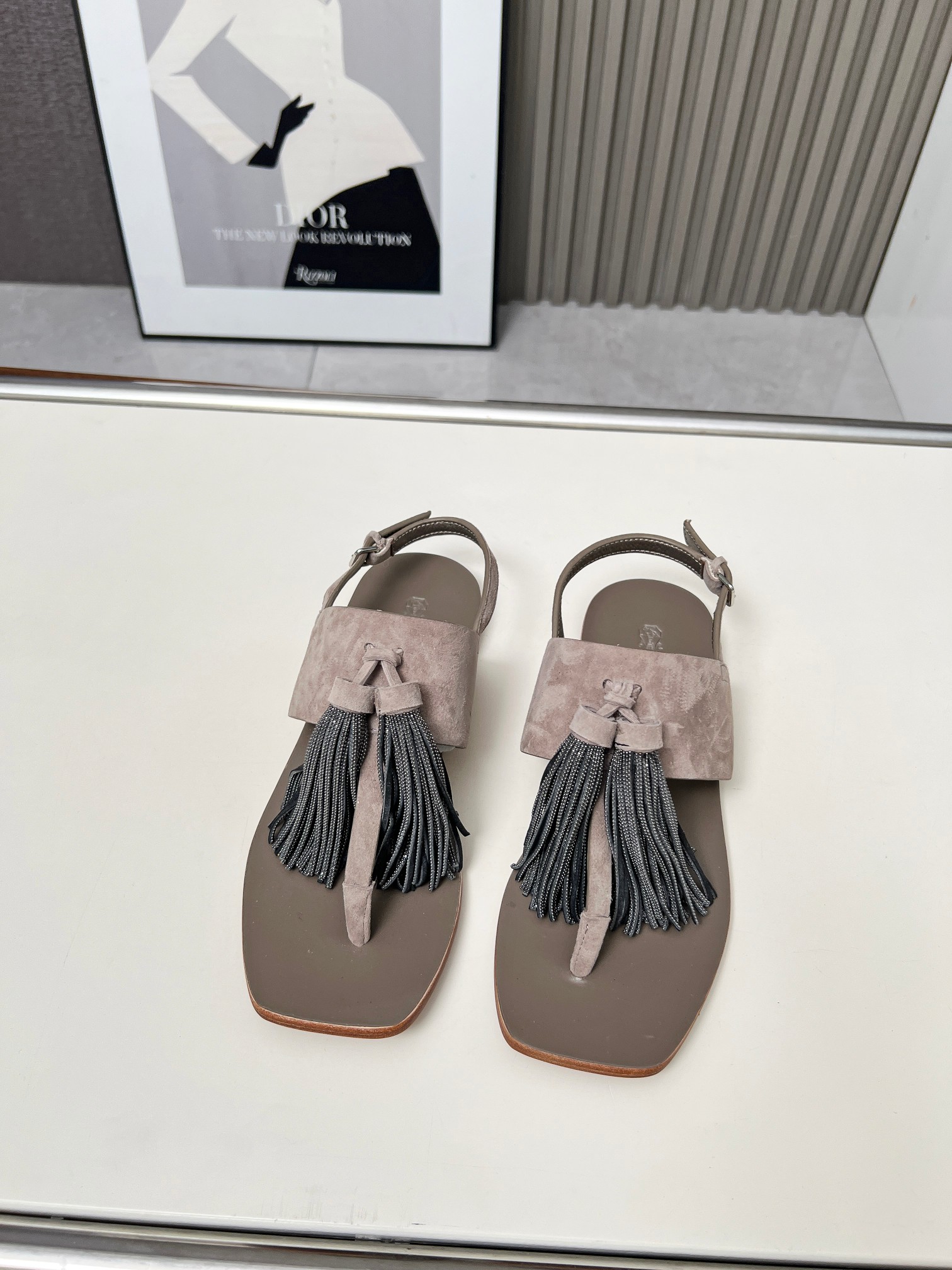 Fashion Highlights: P700 Collection by Runello Cucinelli – B C Sandals and Luxe Materials