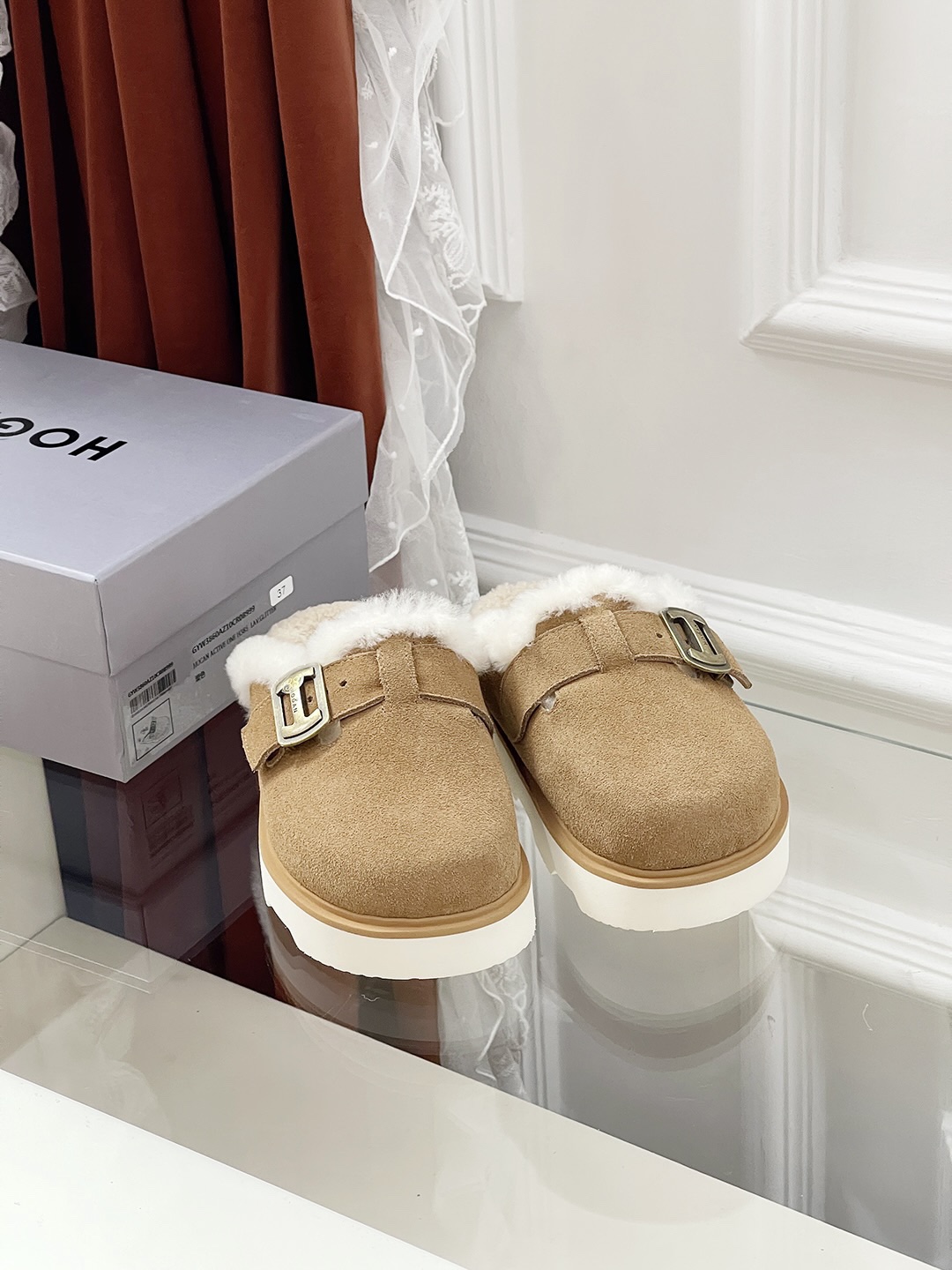 Cozy Wool Slippers with Cow Velvet and Zephyr Soles for Women. - 图片 6