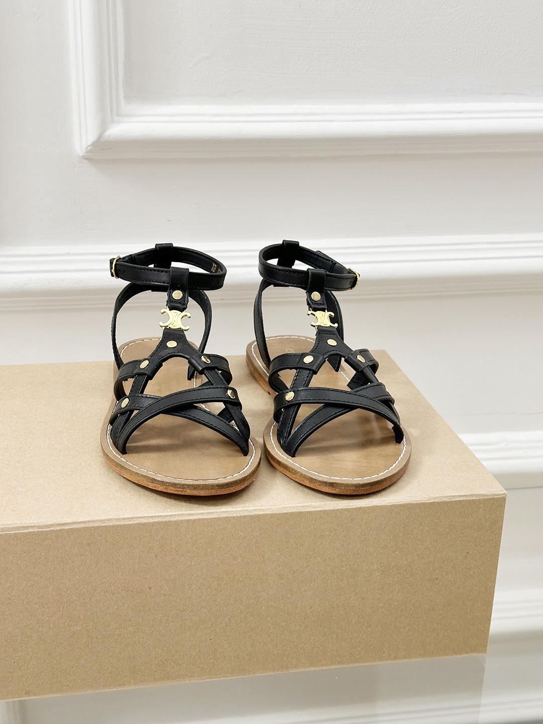 Celine Vintage Roman Sandals - Premium Leather, Timeless Style 10 i1742293542863 229 0 8