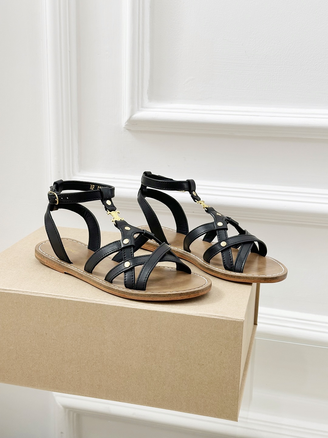 Celine Vintage Roman Sandals - Premium Leather, Timeless Style 9 i1742293542863 9335 0 7