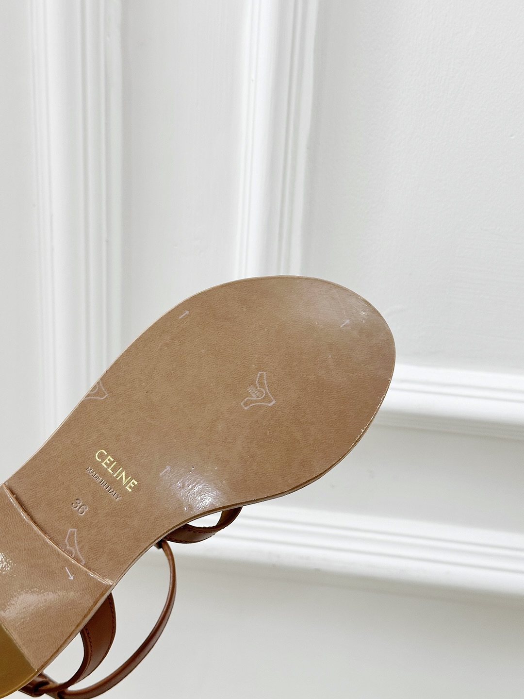 Celine Vintage-Inspired Roman Brown Leather Sandals, Premium Quality 8 i1742293617037 4227 0 6