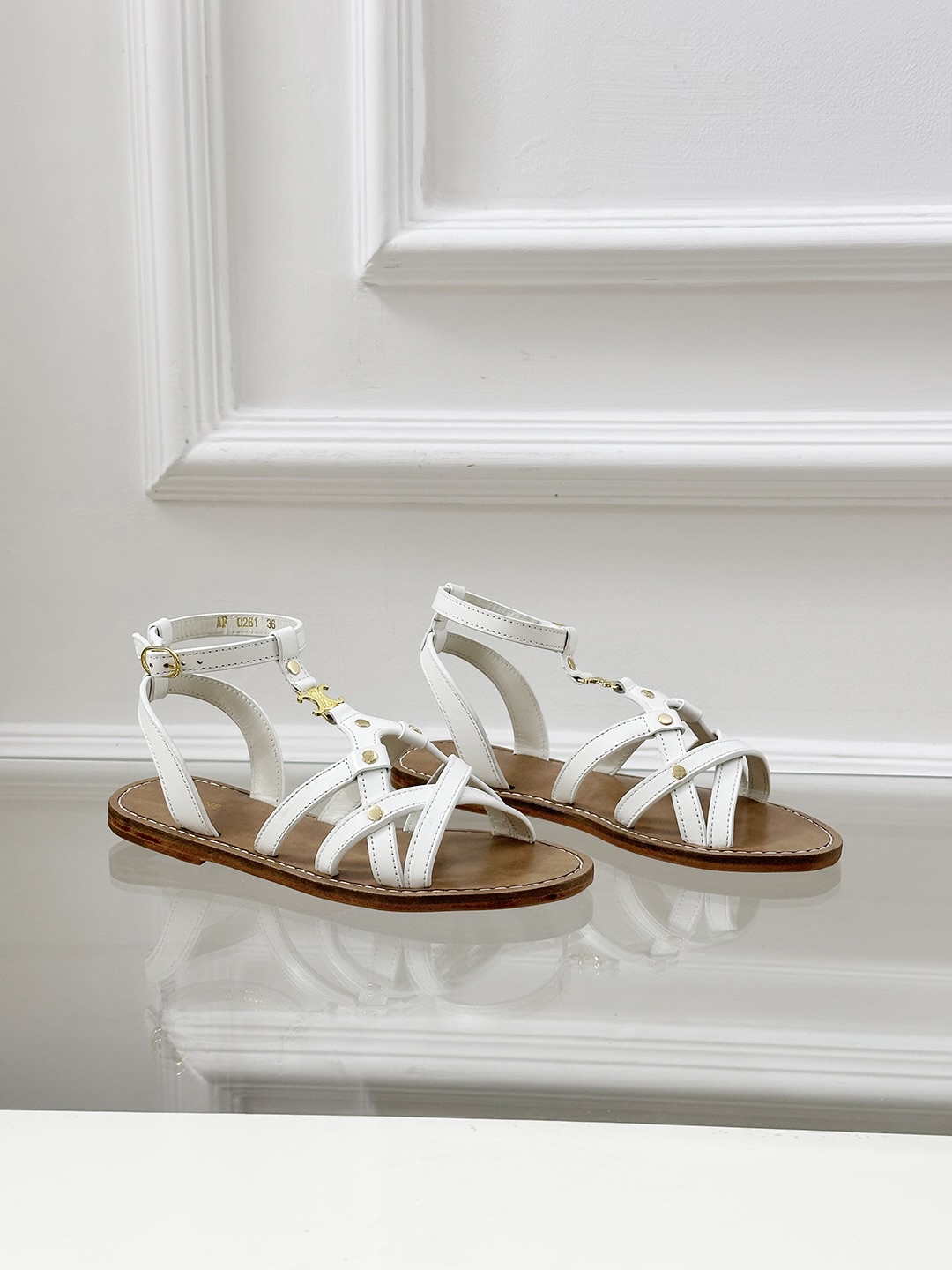 Celine Vintage-Style White Leather Gladiator Sandals | Summer Collection 5 i1742293638071 8661 0 2