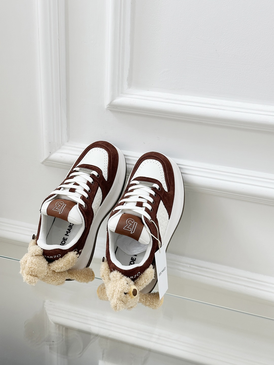 13DE MARZO Panda Sneakers - Fashionable Leather Canvas Shoes with Bear Accent 7 i1742807972328 3827 0 5