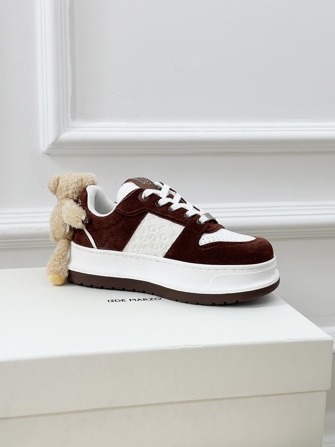 13DE MARZO Panda Sneakers - Fashionable Leather Canvas Shoes with Bear Accent 5 i1742807972328 9108 0 3