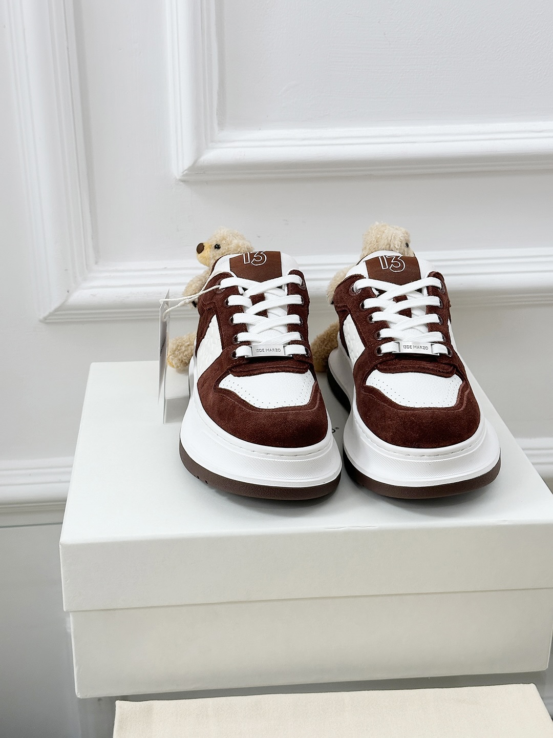 13DE MARZO Panda Sneakers - Fashionable Leather Canvas Shoes with Bear Accent 3 i1742807973130 1452 0 1
