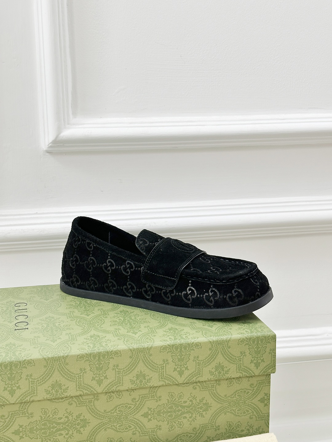 Gucci Early Spring Thick Bottom Loafers with GG Motif in Black Suede 6 i1743240931306 2981 0 3