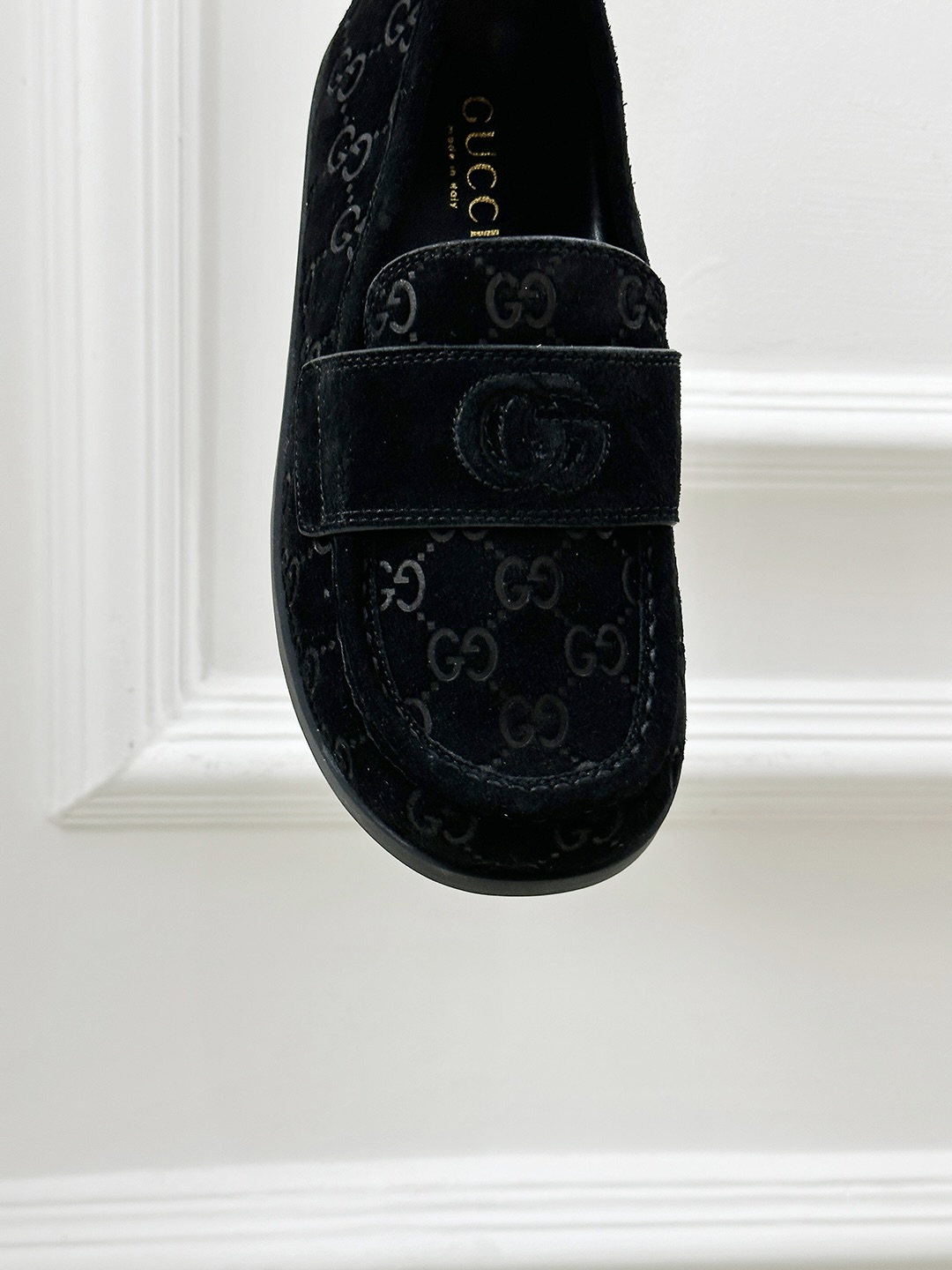 Gucci Early Spring Thick Bottom Loafers with GG Motif in Black Suede 8 i1743240931306 4657 0 6