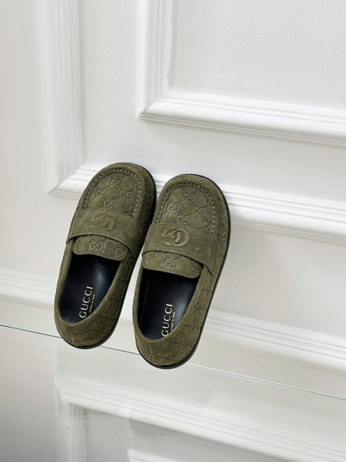 Gucci Early Spring Thick-Soled Loafers with GG Motif in Olive Green Suede 13 Gucci Early Spring Thick-Soled Loafers with GG Motif in Olive Green Suede